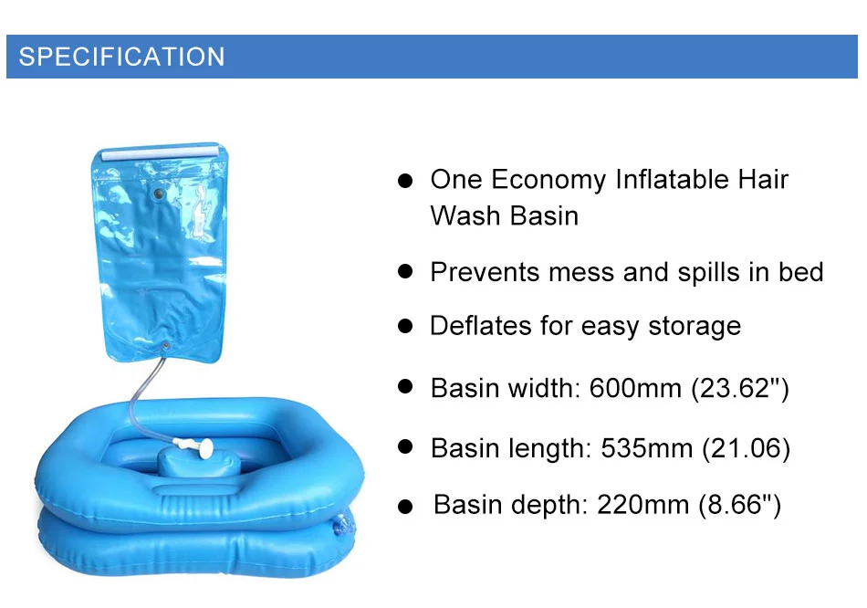 inflatable hair wash basins