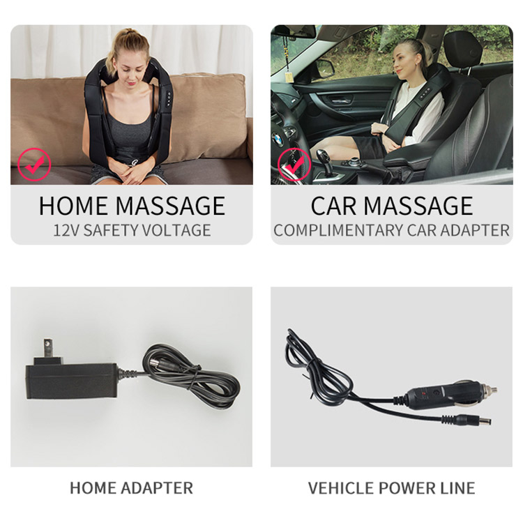 Neck and Shoulder Massager for Car and Home